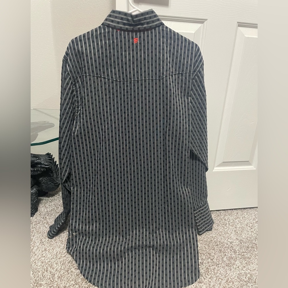 Robert Graham Long Sleeve Button Up Stripped Shirt Dice Casino Themed Buttons XL - Picture 9 of 16